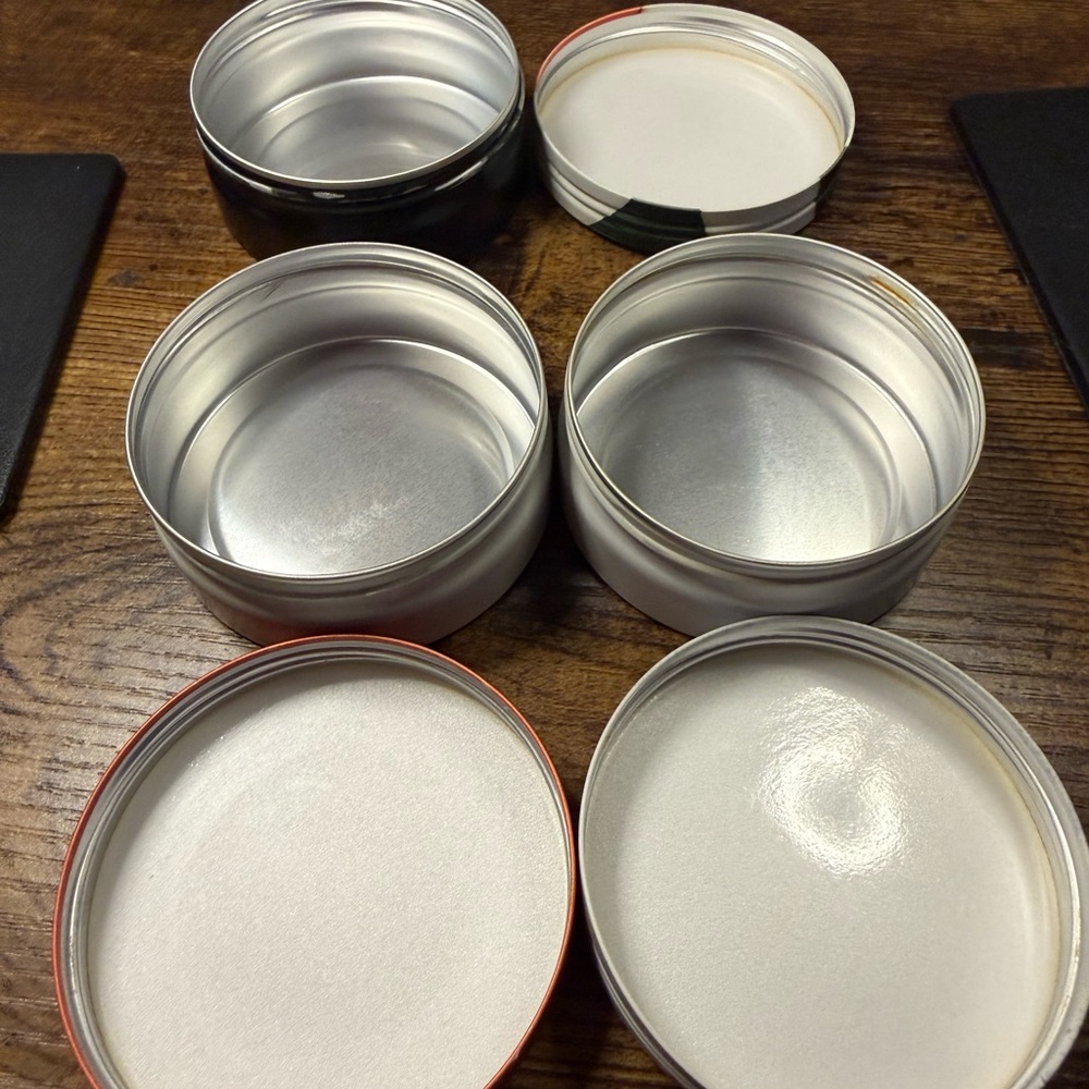 Steam Cream Empty Can Set - Red, White, Blue, Cranes - Picture 2 of 4
